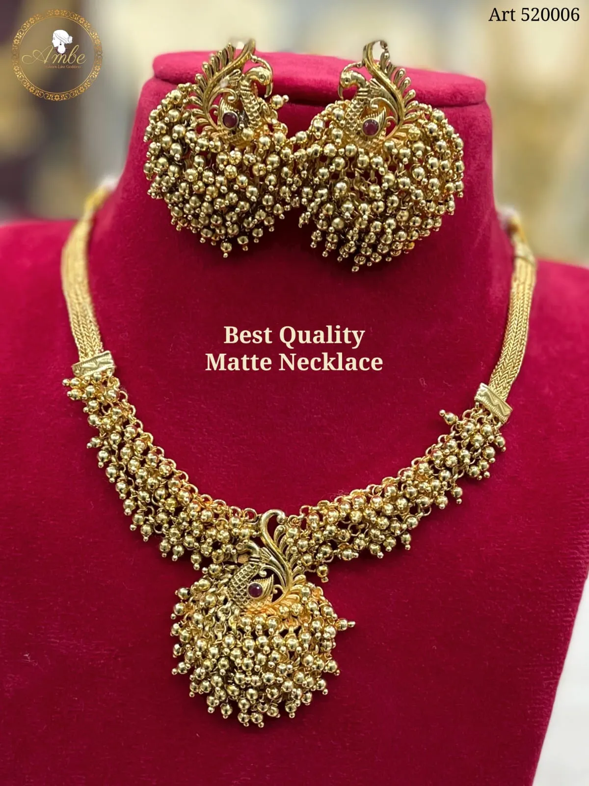 Sushama , Matte Finish Necklace Set for Women -ART001NSA