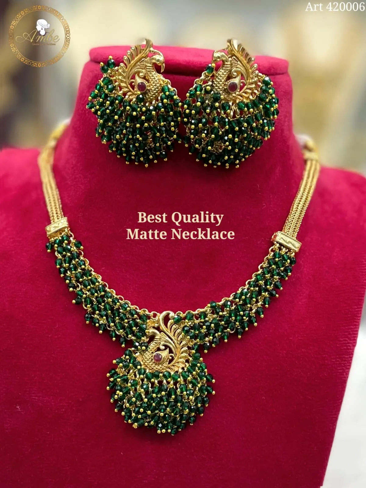 Sushama , Matte Finish Necklace Set for Women -ART001NSA