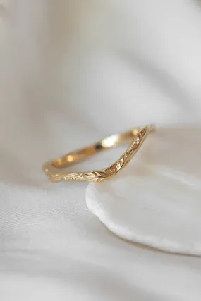 Twig wedding band / matching band for Patricia