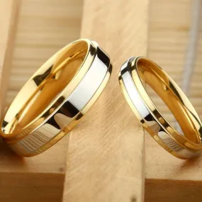 Wedding Ring - Silver Gold