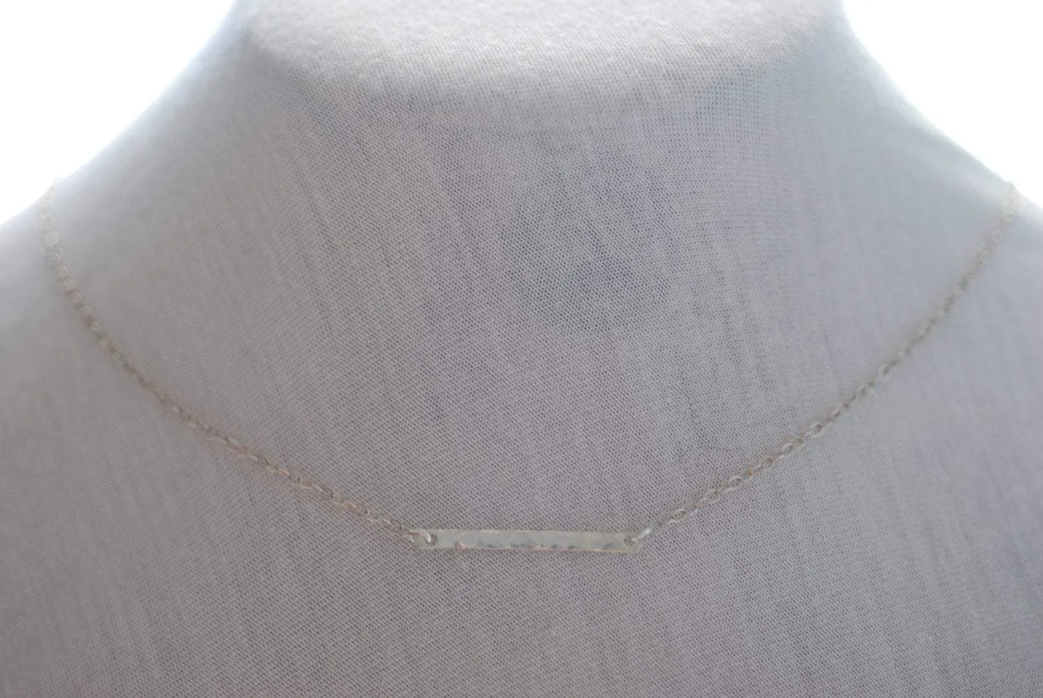 Wholesale Sideways Silver Bar Necklace - Sterling Silver Hammered Bar Necklace, Minimalist Hammered Bar,Sideways Bar Necklace,Bar Necklace,Dainty Bar